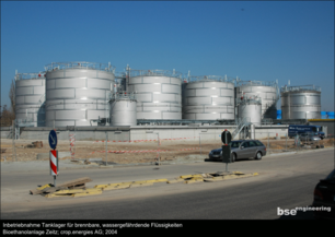 Inbetriebnahme Tanklager brennbare wassergefährdende Flüssigkeiten Bioethanolanlage Zeitz crop.energies AG
